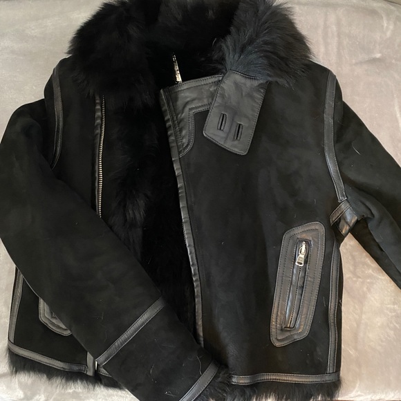 Donald J Pliner shearling black jacket - Picture 6 of 6